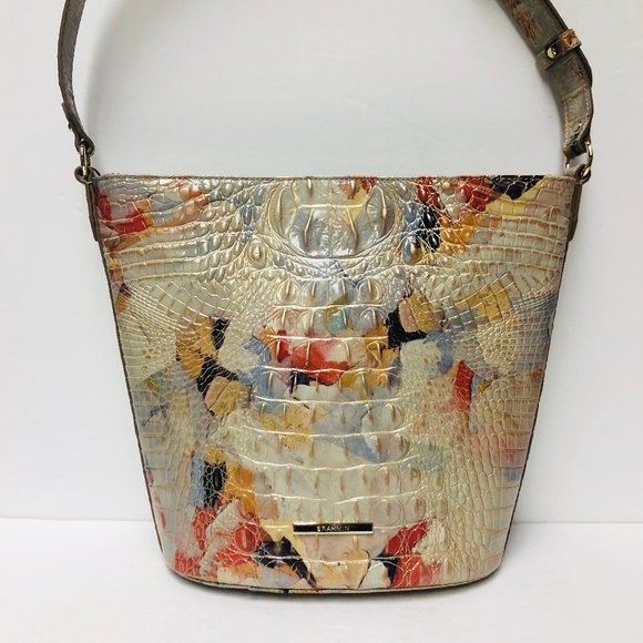 Brahmin Handbags - BRAHMIN QUINN BUCKET BAG OASIS MELBOURNE NWT